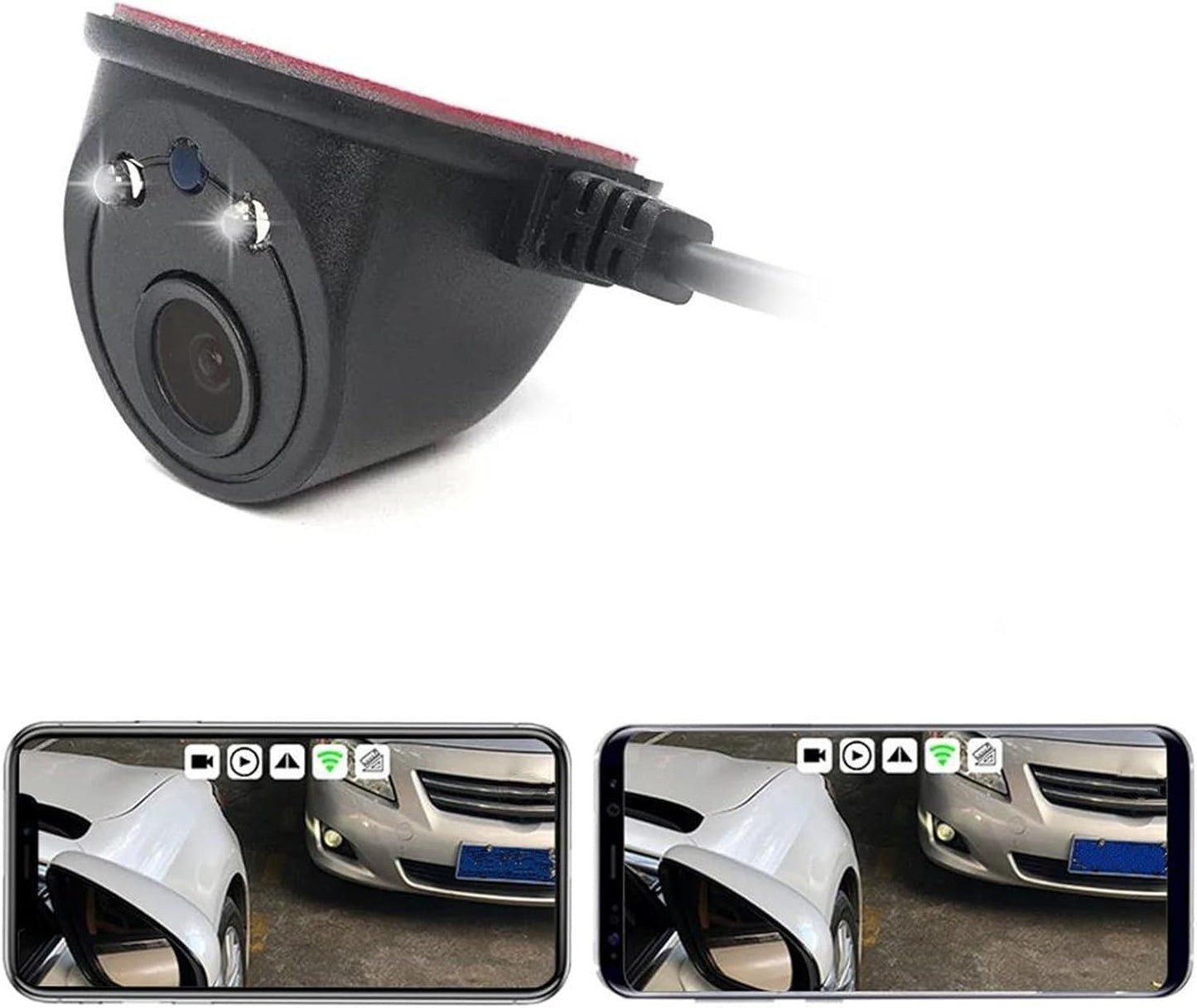 Reversing Camera Car Side View Camera Wireless 5G WIFI Camera With Light HD Night Vision Wide Angle Blind Spot Side View Camera Waterproof Camera