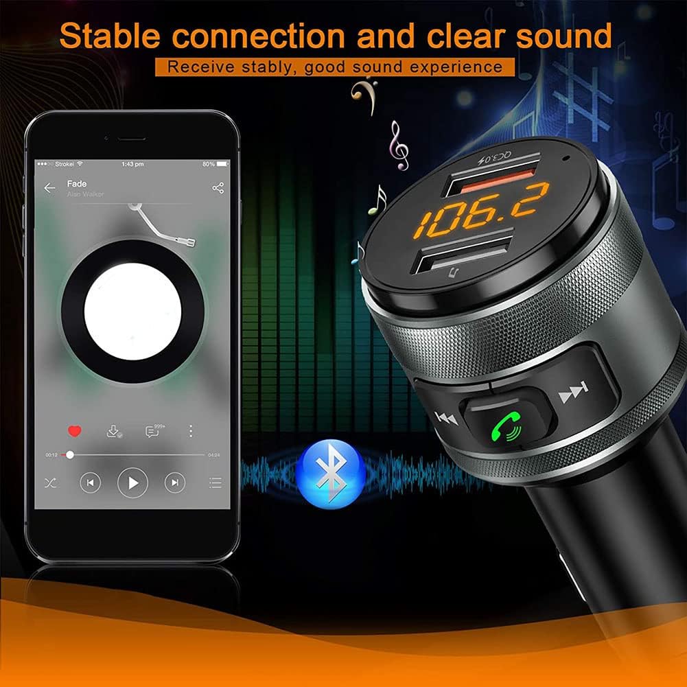 Sarpoer C57 Car Mp3 Player Bluetooth Fm Transmitter Car Bluetooth Player Car Accessories
