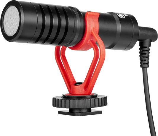BOYA BY-MM1 Shotgun Video Microphone, Universal Compact On-Camera Mini Recording Mic, Directional Condenser for DSLR, Camcorder, iPhone, Android Smartphones, Mac, Tablet