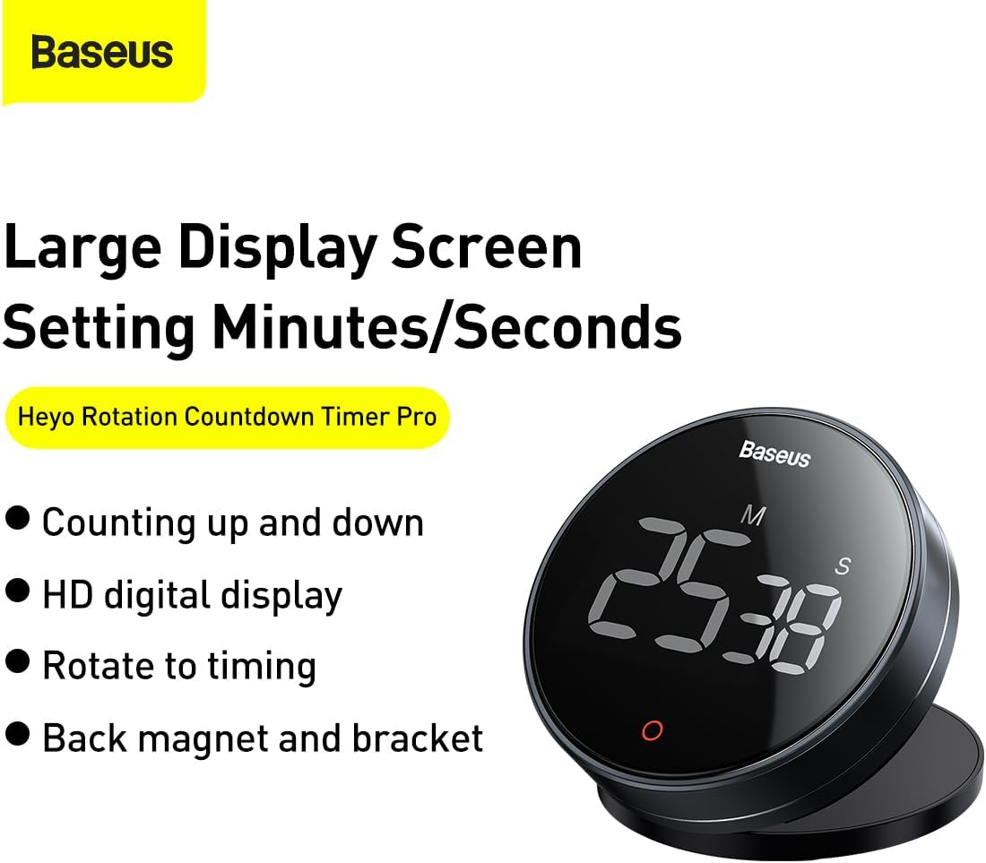 Baseus Home Heyo Pro Rotation Countdown Timer Dark Gray (FMDS000013)