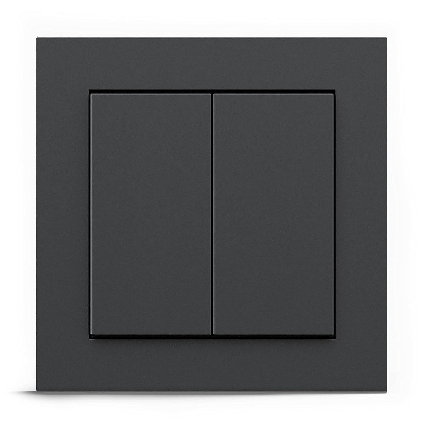 GIRA + Senic Friends of Hue Smart Switch | Wireless Homekit Light Switch and Dimmer | Compatible with Philips Hue (No Batteries, No Charging) | Made in Germany | Gira Light Switch Anthracite