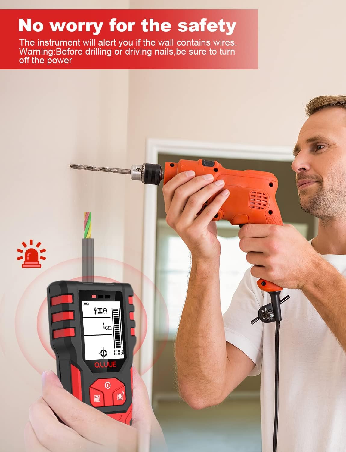 QLUUE Stud Finder Wall Scanner 5 in 1