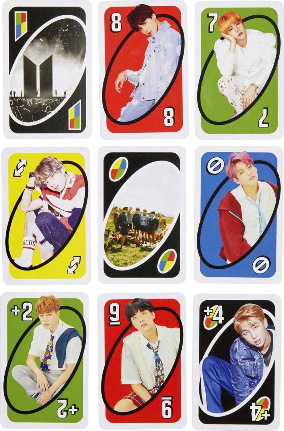 UNO GDG35 BTS Card Game for 7-Year-Olds and Up with 112 Cards