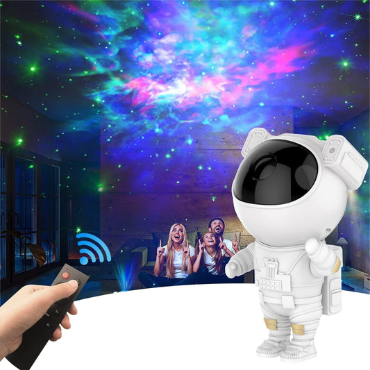 Astronaut Galaxy Projector for Bedroom, 360°Adjustable Star Projector with Timer Remote Control, Space Buddy Spaceman Night Light Lamp, Sky Light Projecter for Gifts Gaming Party Home Décor