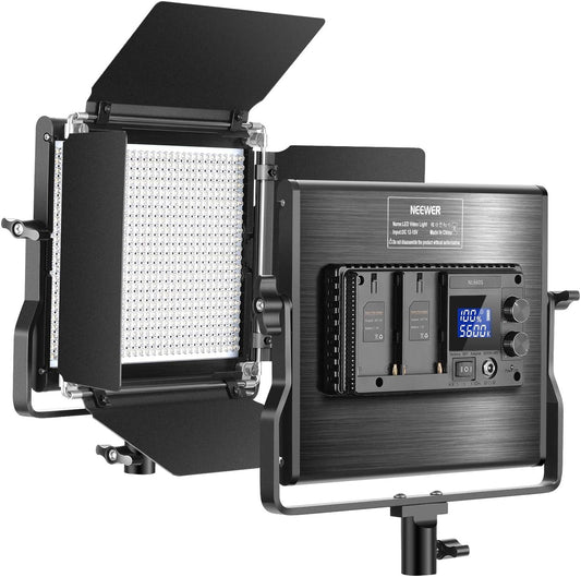 Neewer Upgraded 660 LED Video Light Dimmable Bi-Color LED Panel with LCD Screen