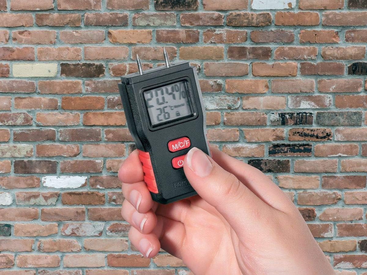 Digital Moisture Meter for Wood, Building Materials, Walls Hygrometer, Small Size