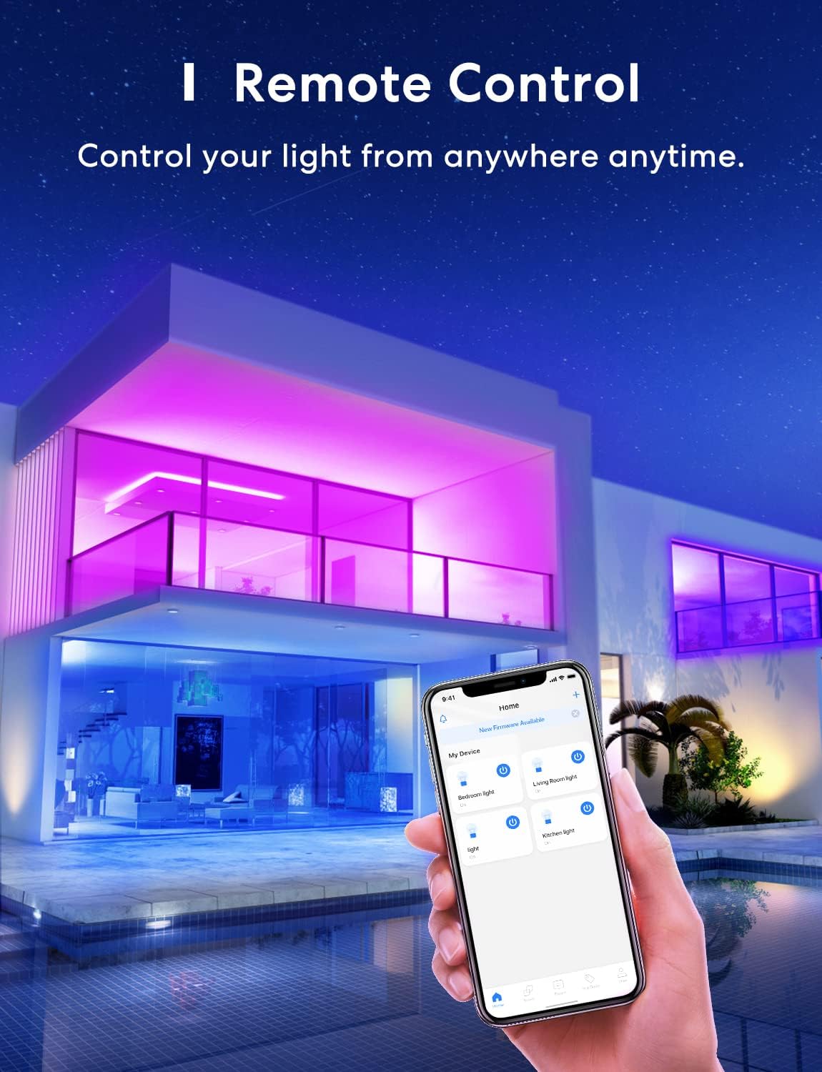 meross Smart Light Bulb, Smart WiFi LED Bulbs Compatible with Apple HomeKit, Siri, Alexa, Google Assistant and SmartThings, Dimmable E26 Multicolor 2700K-6500K RGB, 810 Lumens 60W Equivalent