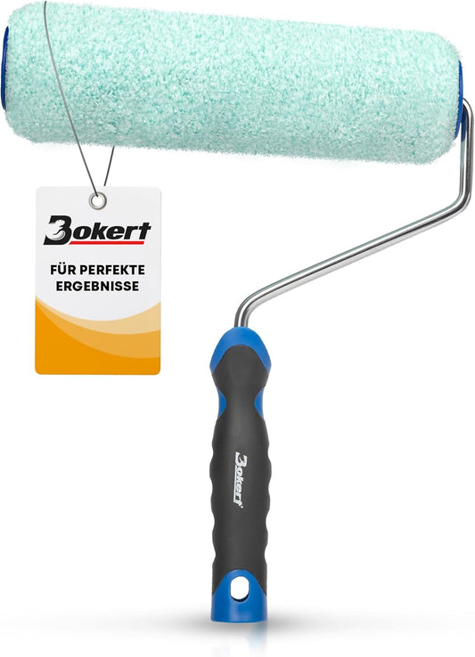 BOKERT Paint Roller - for Perfect Paint Application - with 25 cm Microfibre Paint Roller - for Walls and Ceilings - Pile Height 15 mm (25 cm / Pile Height 15 mm)