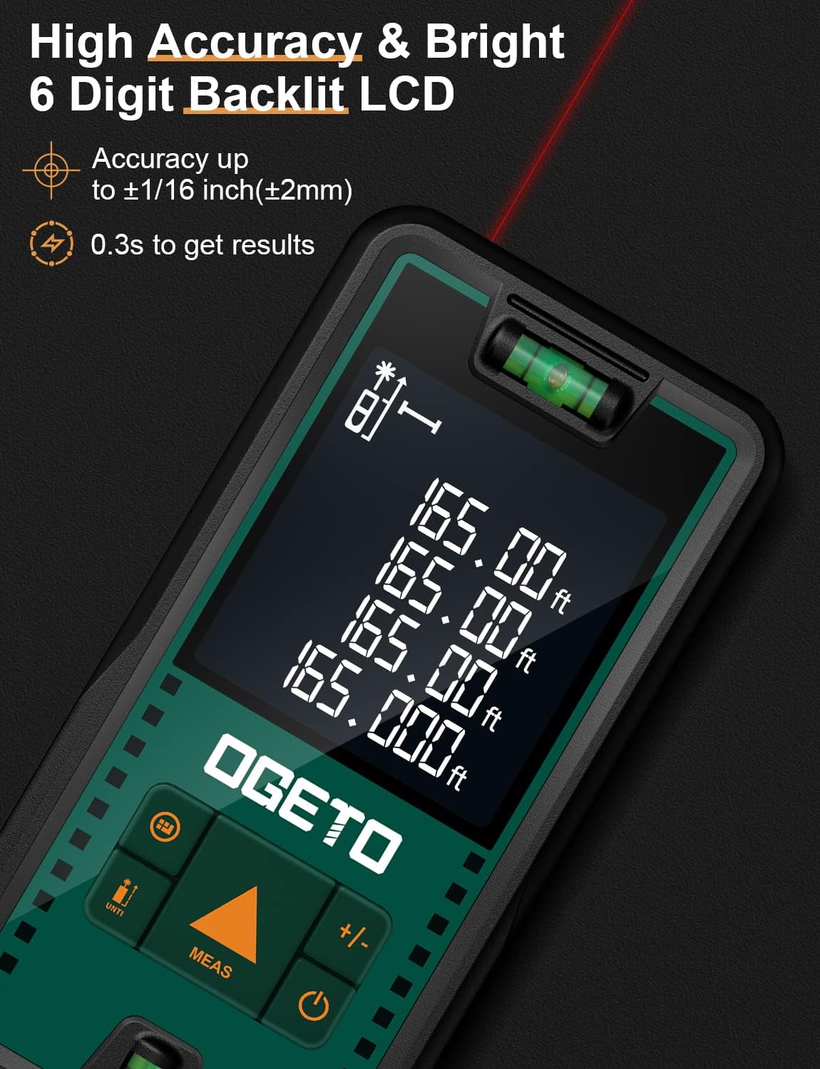 Ogeto 50m Laser Distance Meter