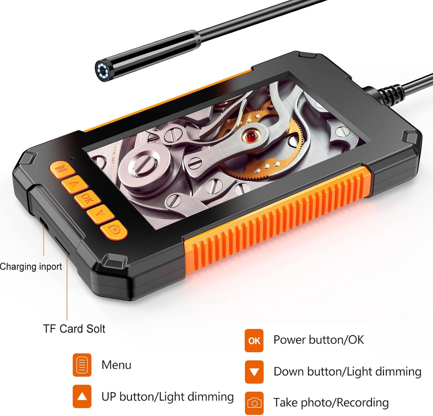 Screen Endoscope with 1080 HD Borescope