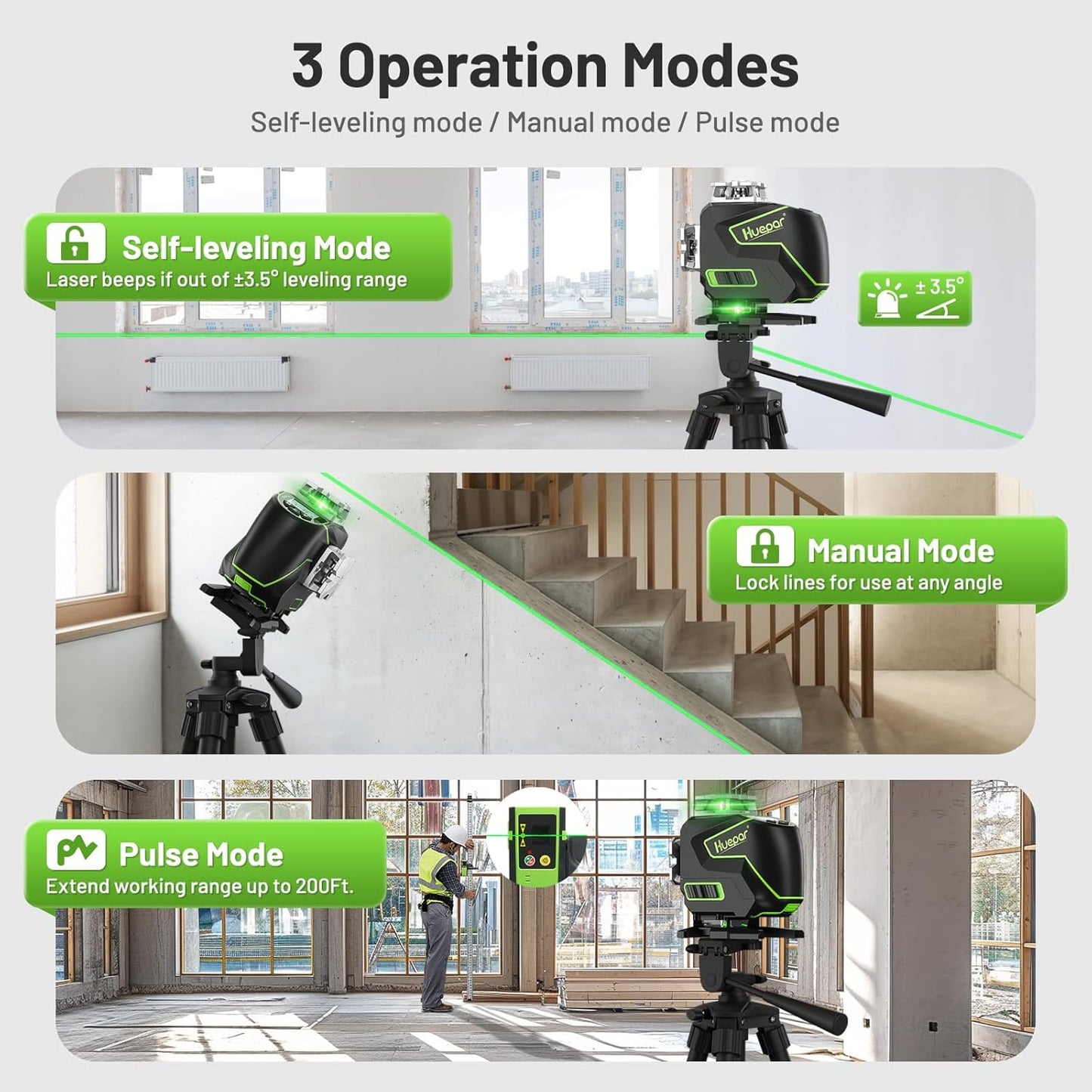 Huepar S04CG 4D Laser Level