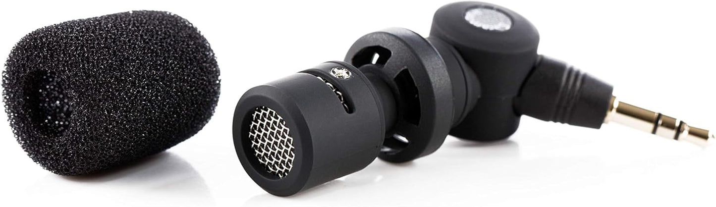 Saramonic SR-XM1 3.5mm TRS Omnidirectional Microphone Plug and Play Mic for DSLR Cameras, Camcorders, CaMixer, SmartMixer, LavMic, SmartRig+ and UWMIC9/UWMIC10/UWMIC15 Wireless Microphone Systems
