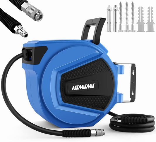 Himimi 15 m 3/8 Inch Compressed Air Hose Reel Retractable