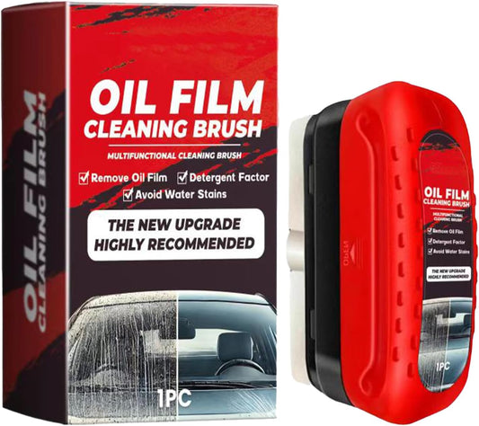 Automotive Oil Film Cleaning Brush, Reusable Oil Film Cleaning Brush, One-Piece Automotive Oil Cleaning Brush, Rain and Fog Proof Glass Cleaning Board, 120ml Capacity (1Pc)
