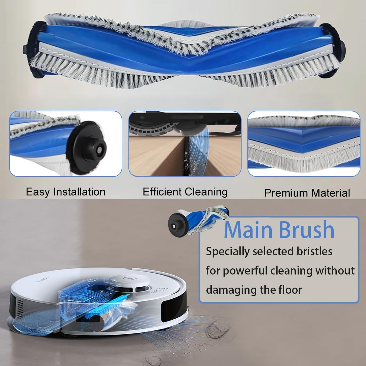 ECOVACS Deebot Buddy Kit for N20 Plus/N20, 1 Tangle Free Main Brush, 4 Side Brushes, 3 Filters