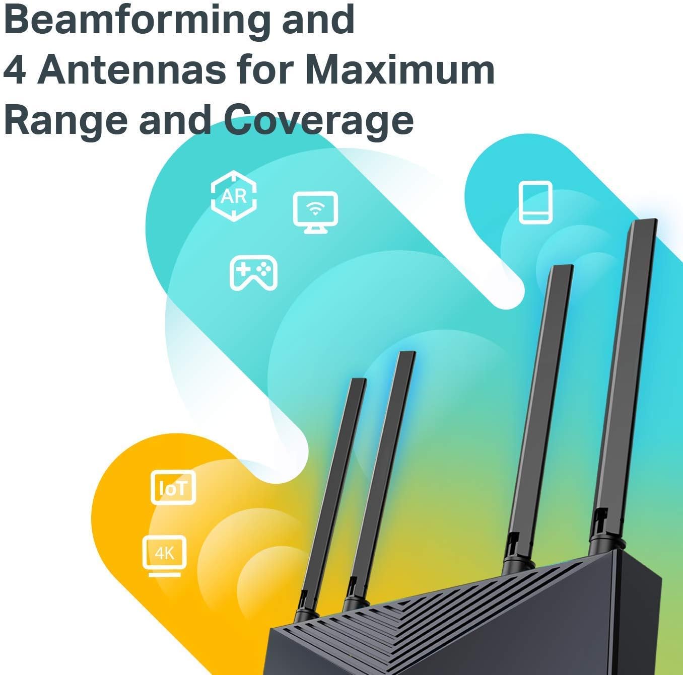 TP-Link Wifi 6 AX1500 Smart WiFi Router (Archer AX10) 802.11ax Router, Dual Band AX Router,Beamforming,OFDMA, MU-MIMO, Parental Controls,