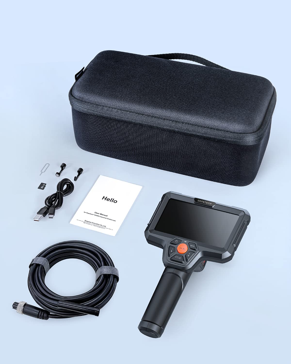 DEPSTECH 5 Inch IPS Display Endoscope Camera