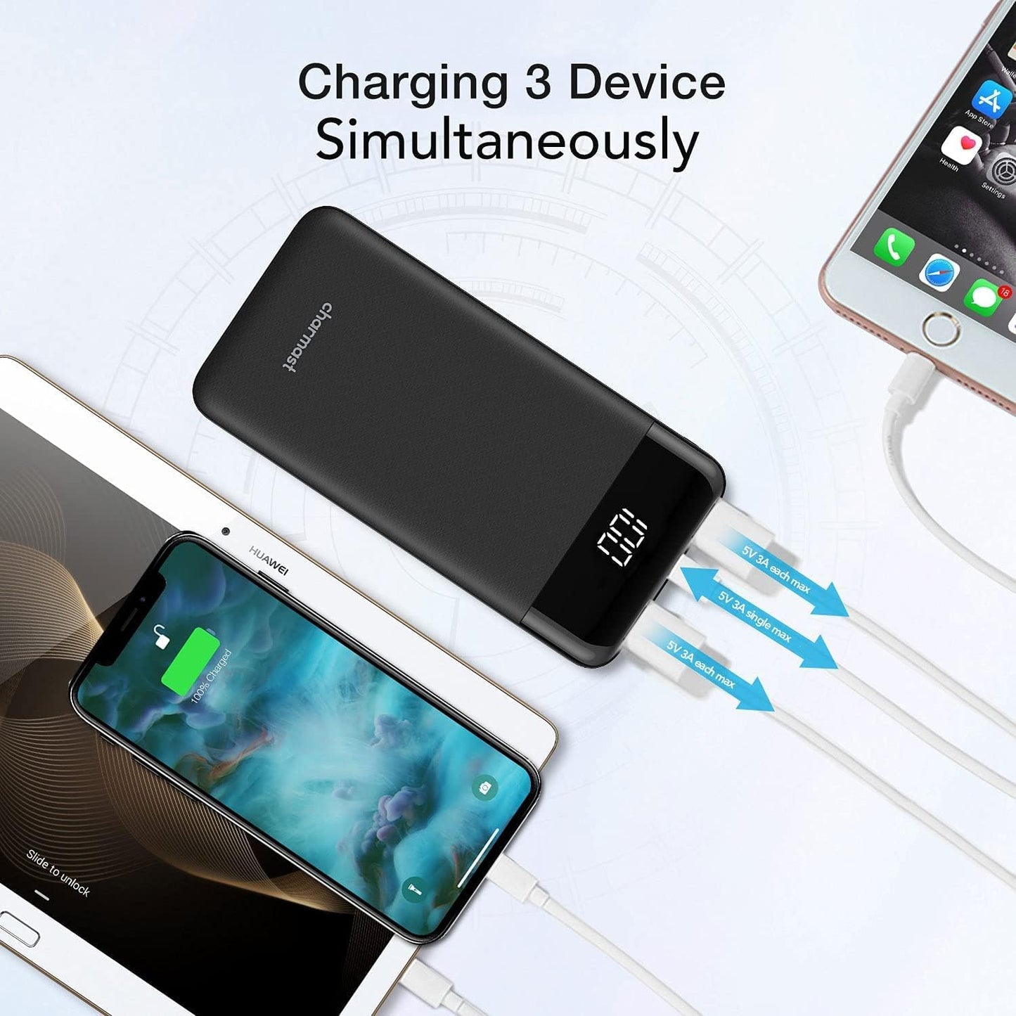 Charmast Power Bank Quick Charge 10400 mah