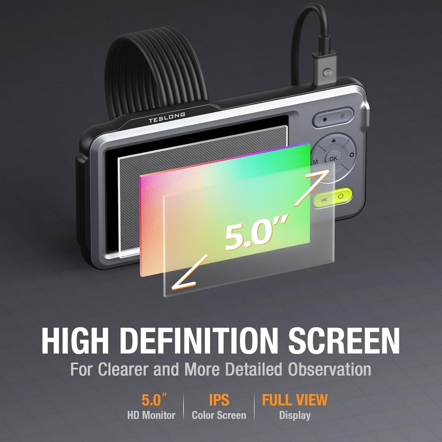TESLONG NTS500B 5mm Dual Lens Inspection Camera