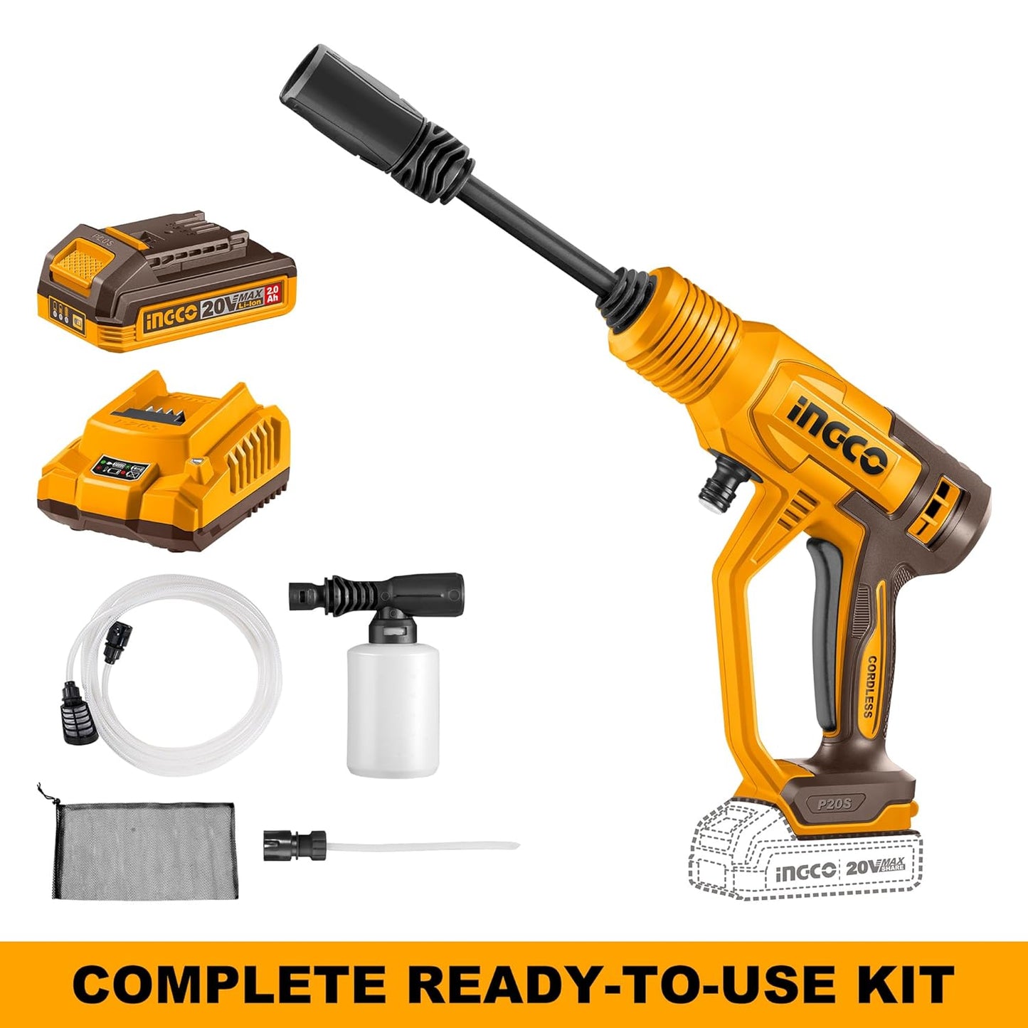 INGCO Cordless Pressure Washer
