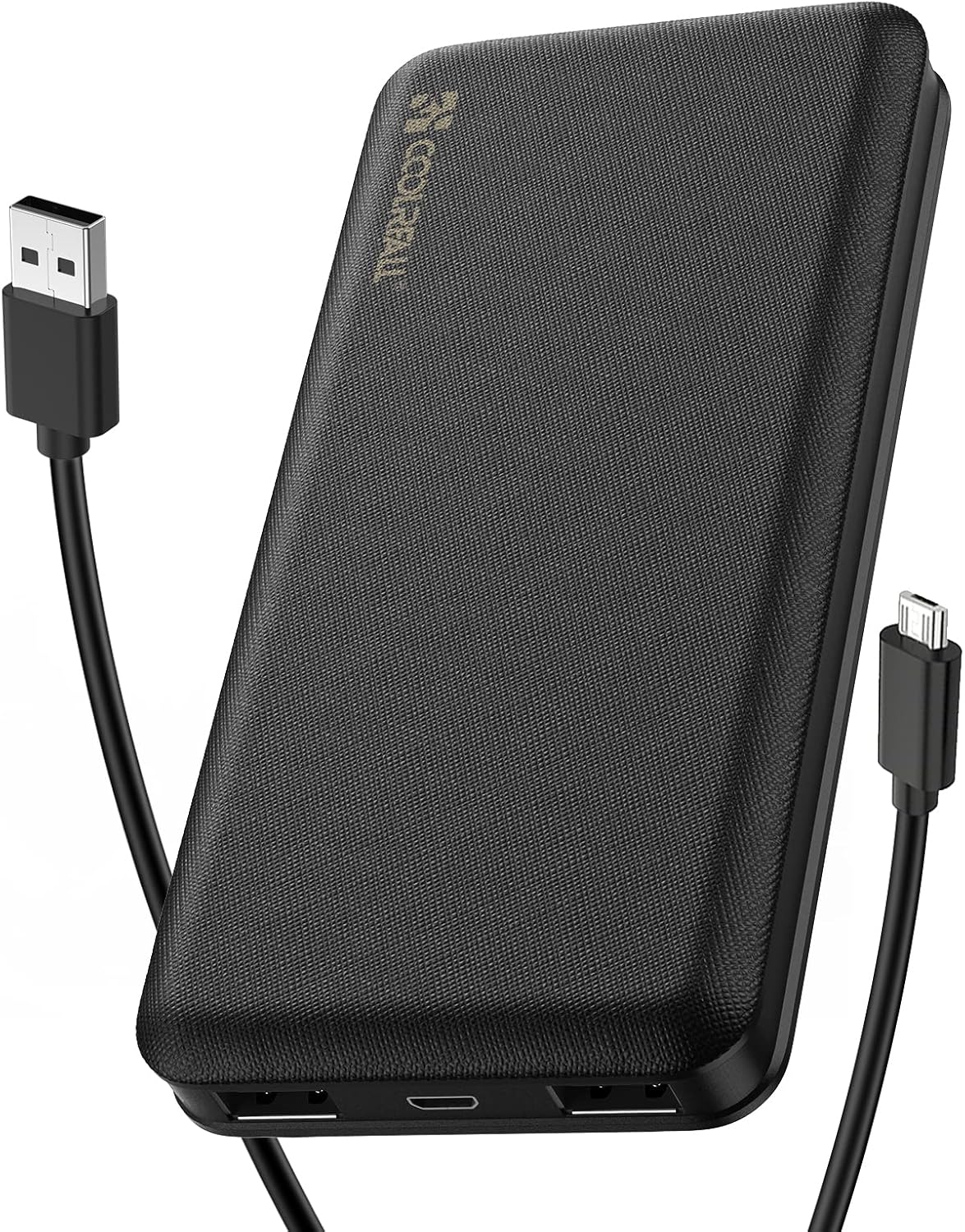 CoolReall Powerbank 20,000 mAh, Practical External Battery with 2 Quick Outputs (2.0A + 2.0A), Portable Battery Charger for Mobile Phones with Large Capacity for 1Phone, Galaxy, Huawei, iPad