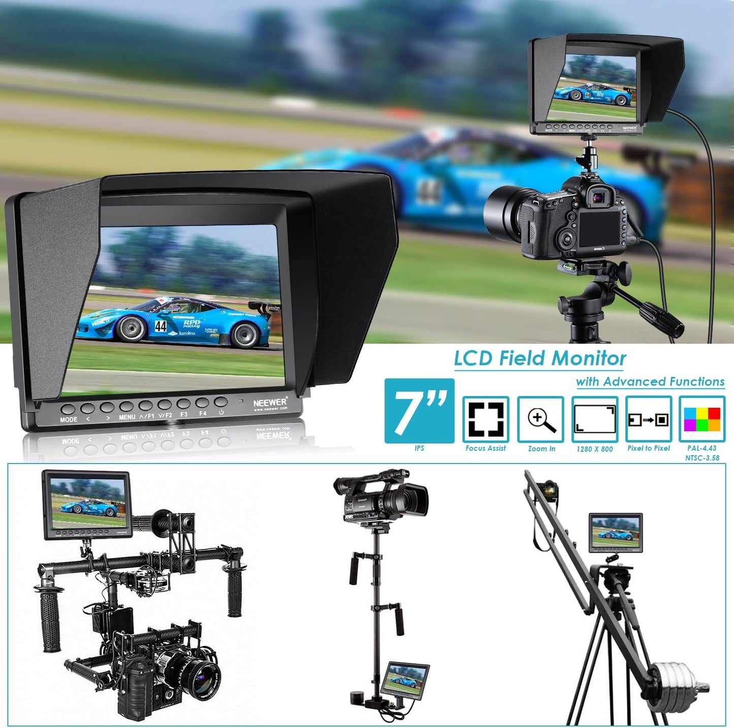 Neewer F100 7inch Camera Field Monitor