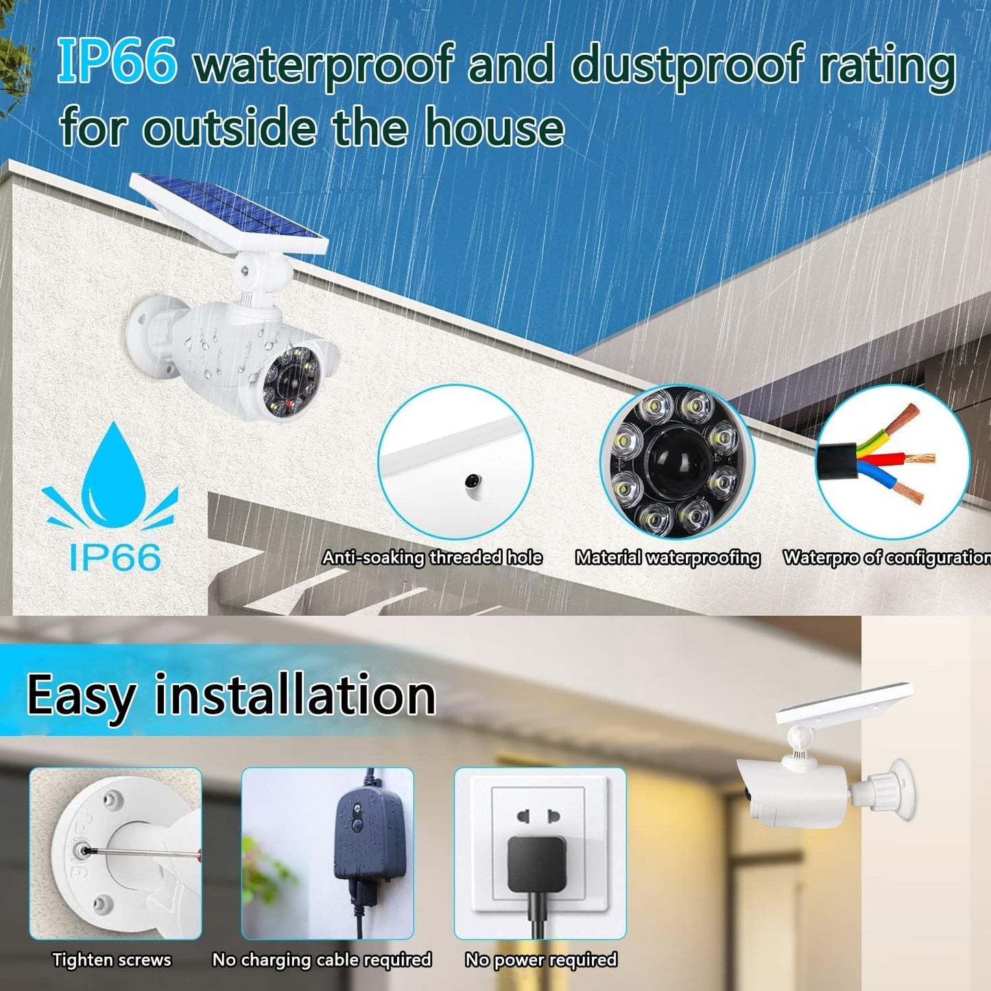 Solar Security Outdoor Motion Sensor camera