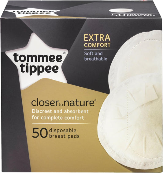 Tommee Tippee Closer to Nature Disposable Breast Pads, 50 Pads