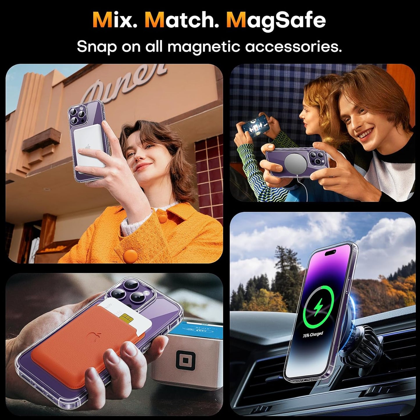TAURI 3 in 1 Magnetic for iPhone 14 Pro Case