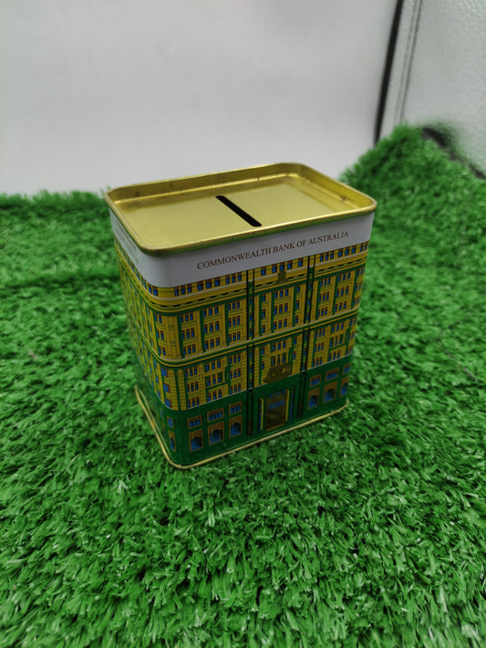 COMMONWEALTH BANK TIN MONEY BOX VINTAGE
