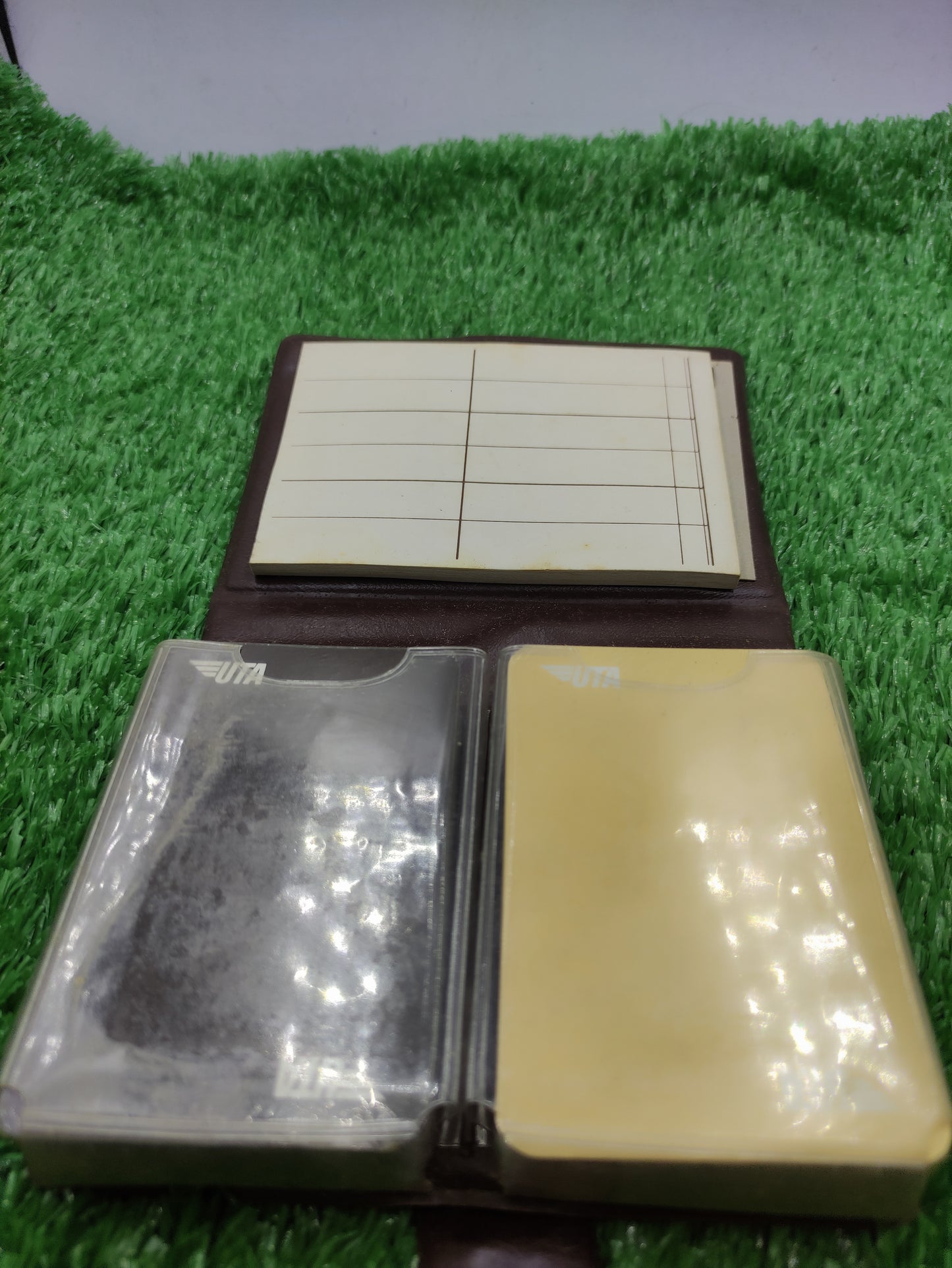 LEATHER DIARY WITH CARDS