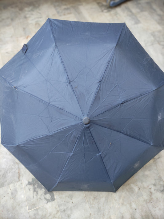 DARK BLUE  AUTOMATIC FOLDING UMBRELLA