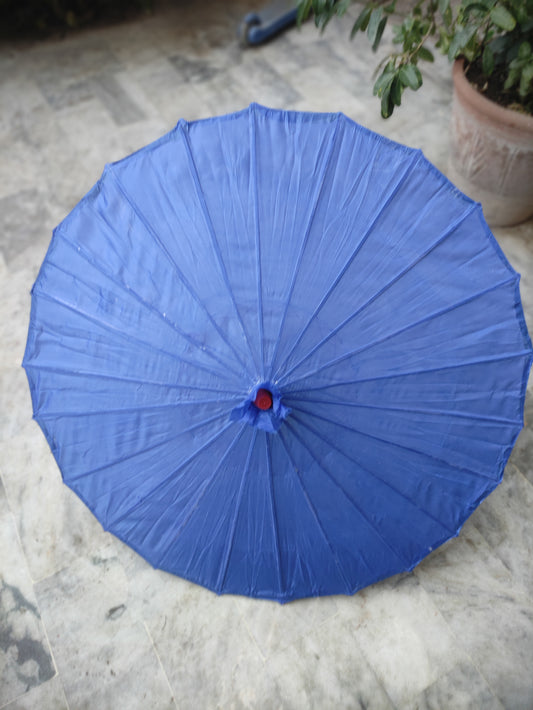 BLUE PAPER PARASOL UMBRELLA
