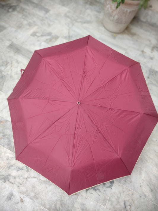 AUTOMATIC FOLDING UMBRELLA IN A MAROON COLOUR