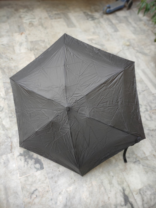 BLACK COMPACT FOLDING UMBRELLA