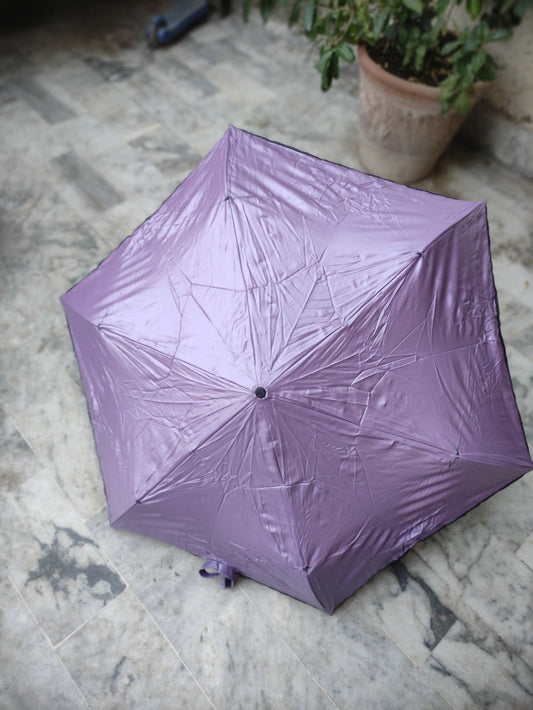 PURPLE COMPACT FOLDING UMBRELLA