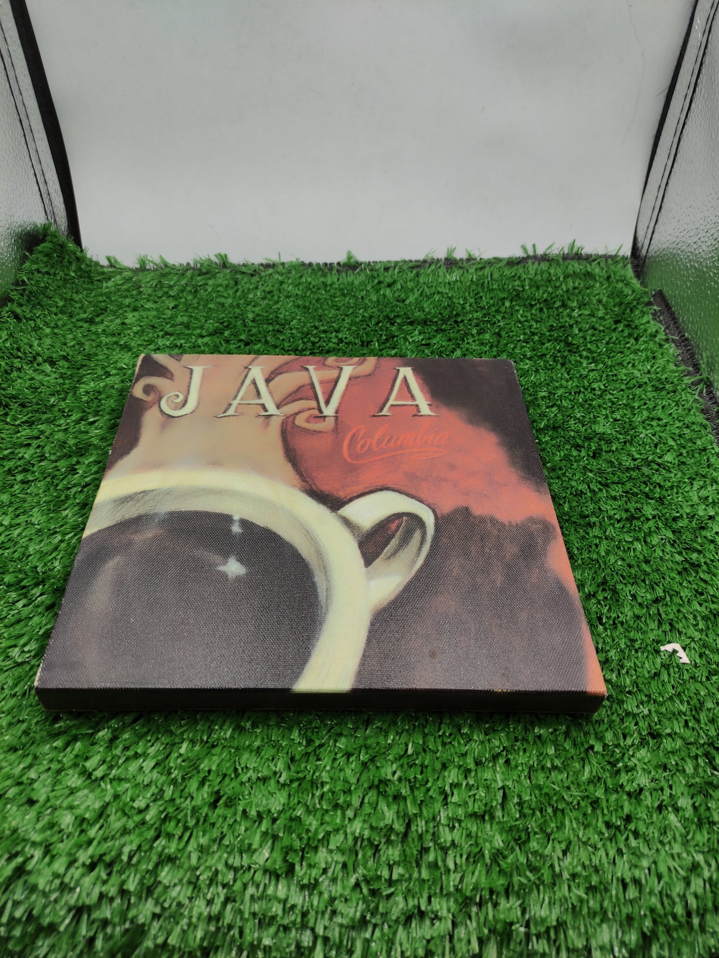 CERAMIC TILE IN WOOD BASE TRIVET WALL PLAQUE