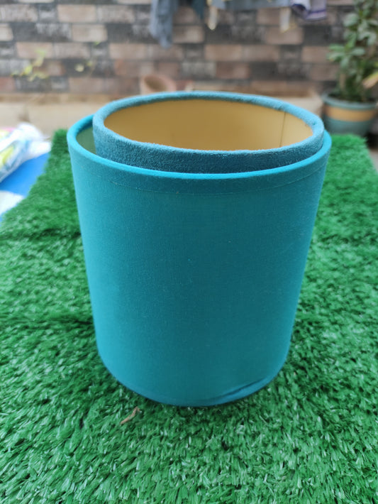 VELVET COVERED CYLINDRICAL PLANTER