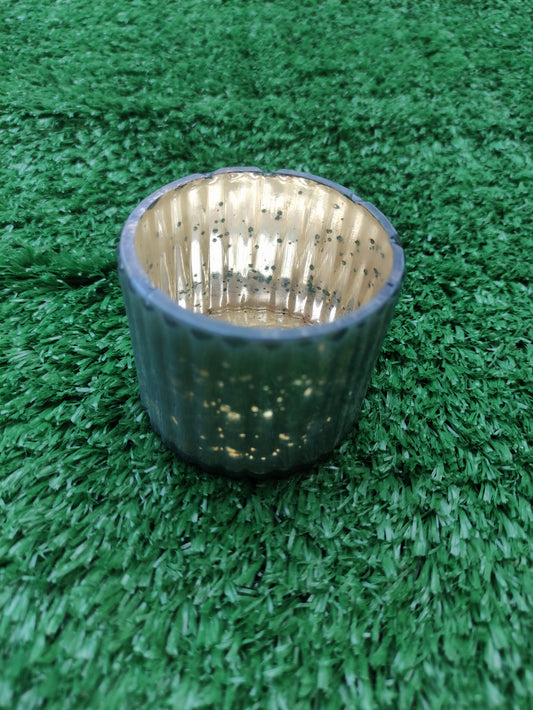 SMALL GLASS CANDLE HOLDER