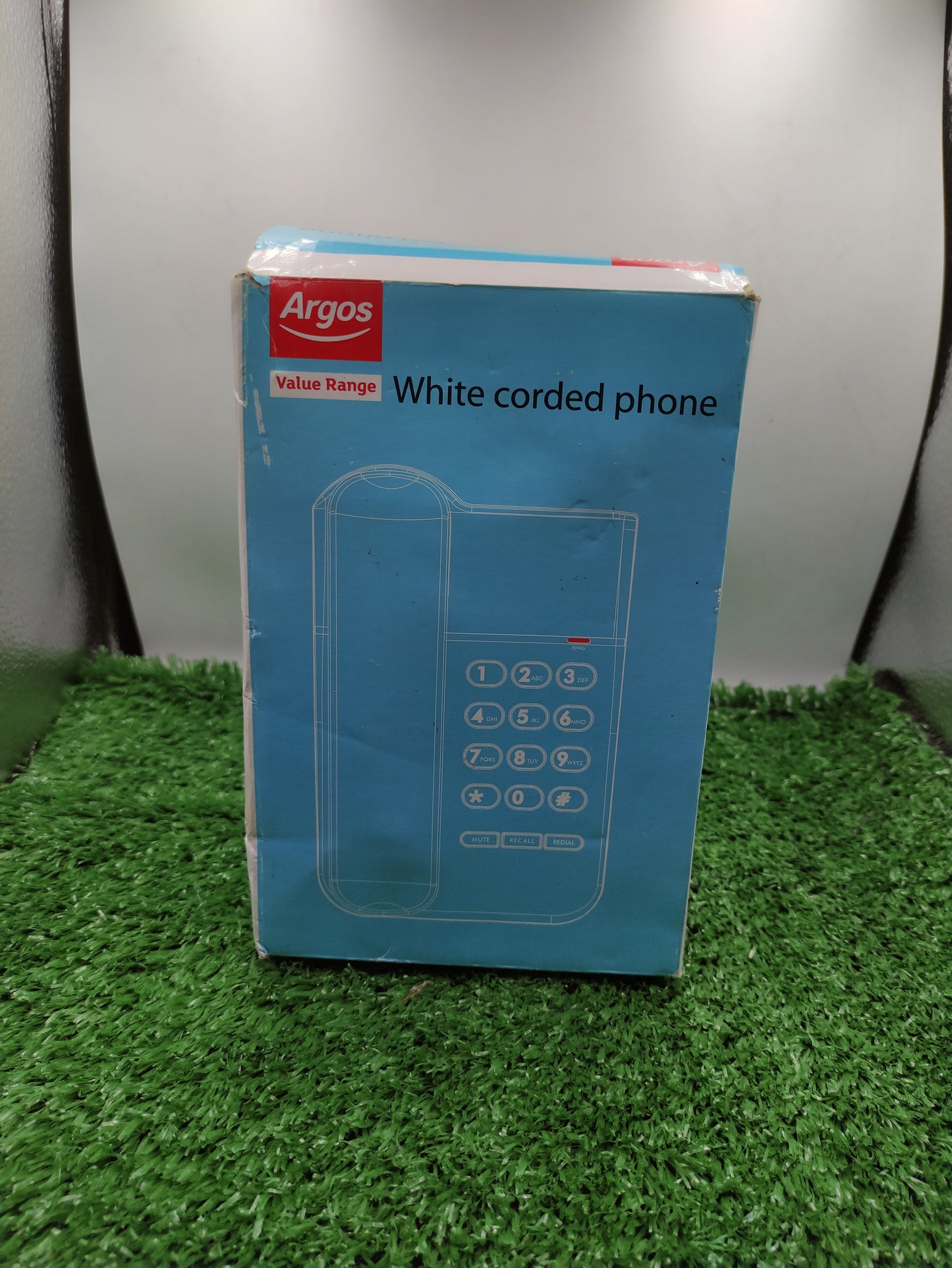 WHITE CORDED PHONE