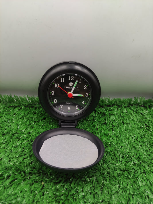 LIFELONG QUARTZ PORTABLE FOLD UP TRAVEL ALARM CLOCK