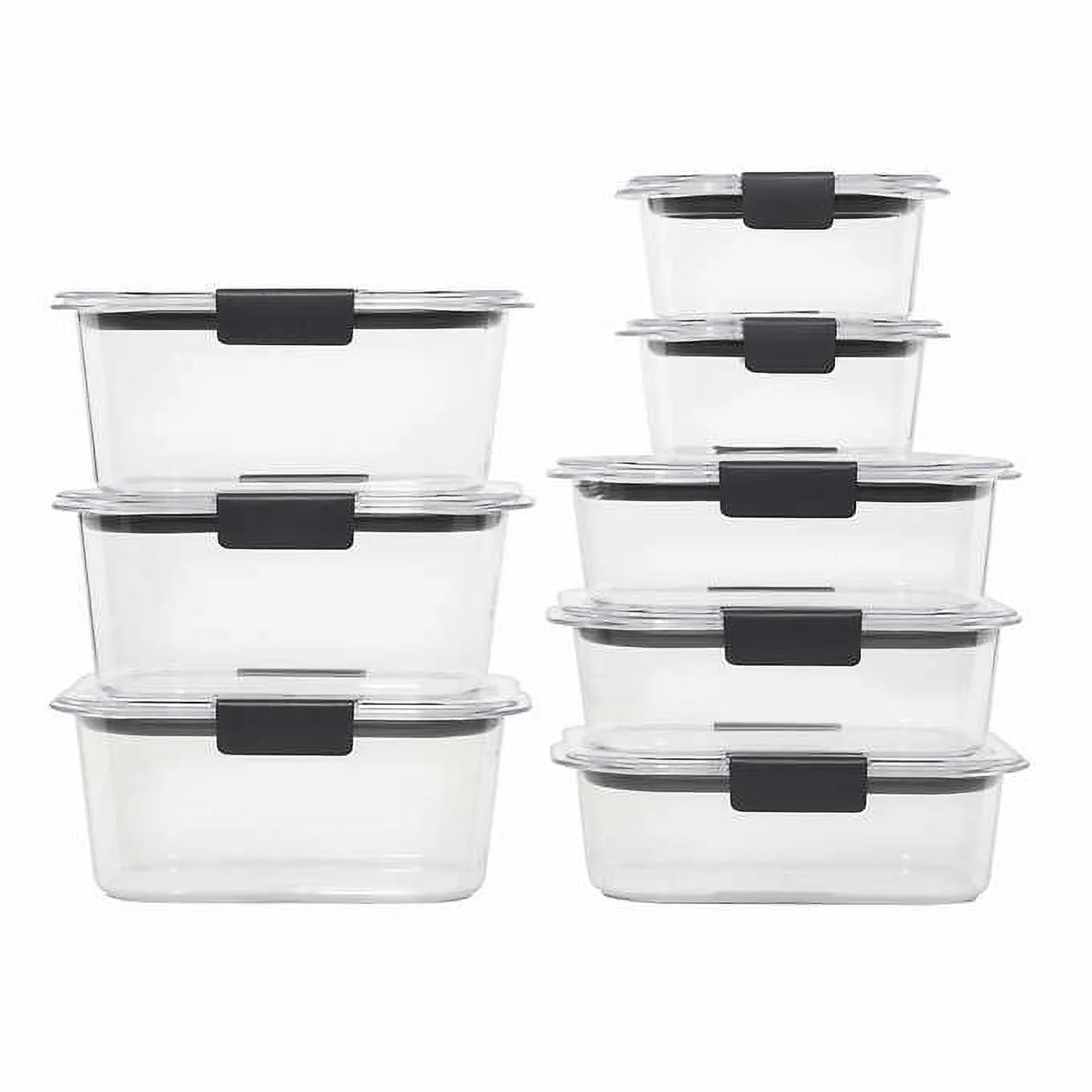Plastic Food Storage Containers, Set of 3