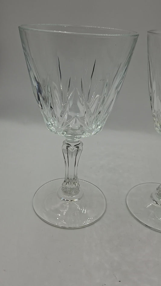 Pair of crystal glasses