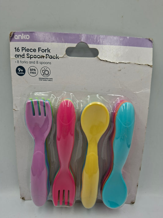 Anko 16 piece fork and spoons pack