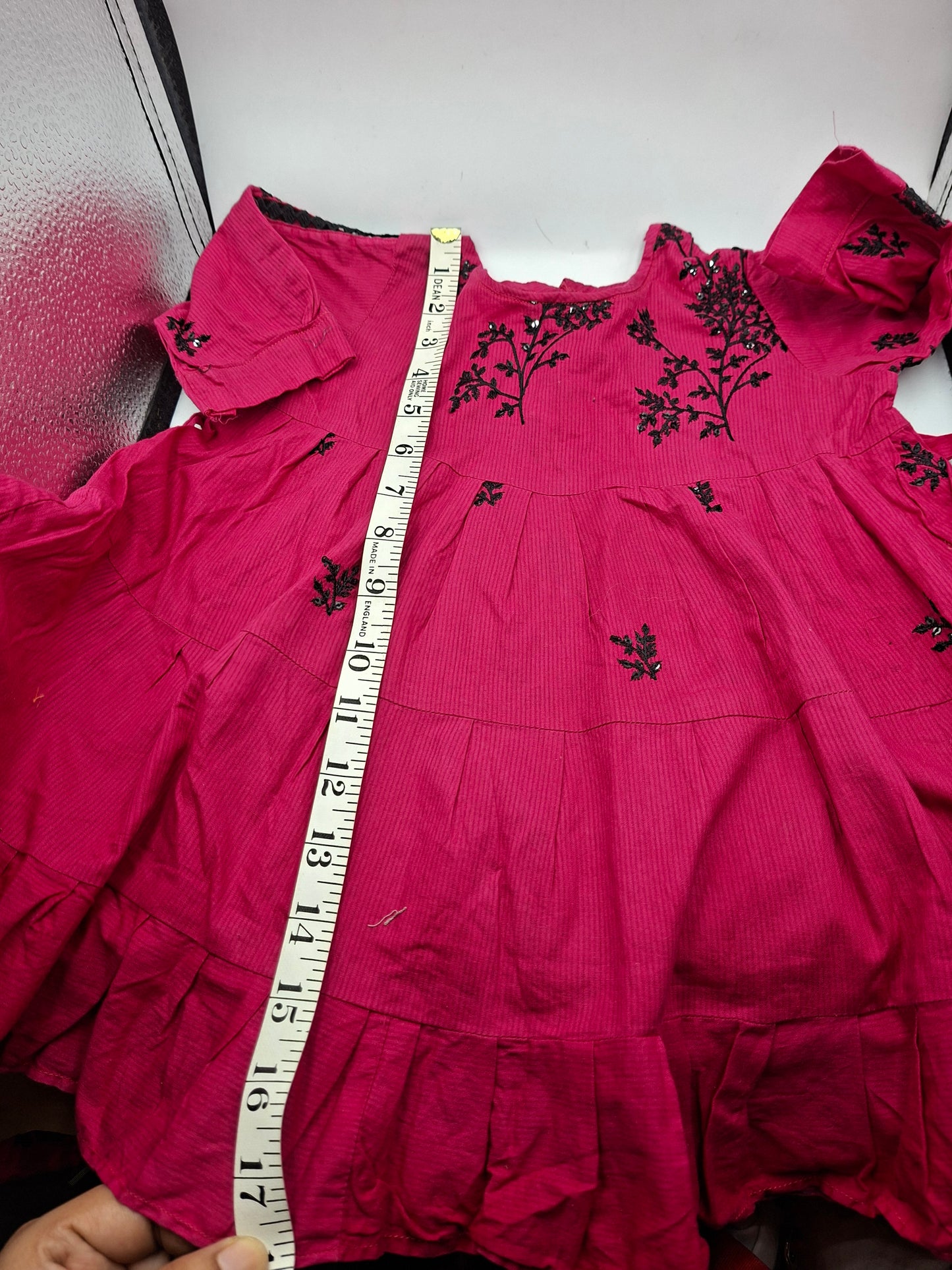 Self stitched dress 3-4 years