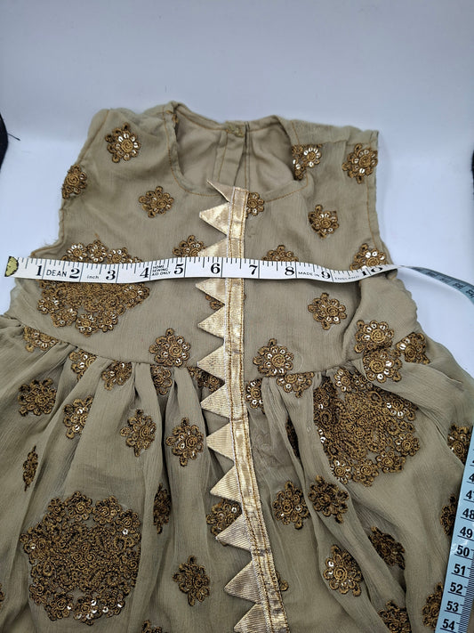 Self stitched frock 3-4 years