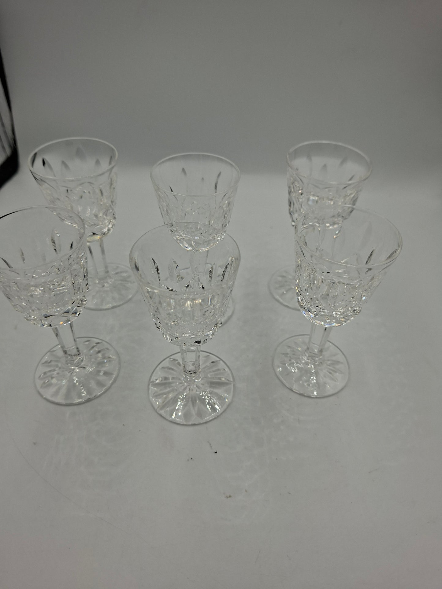 6 crystal glasses