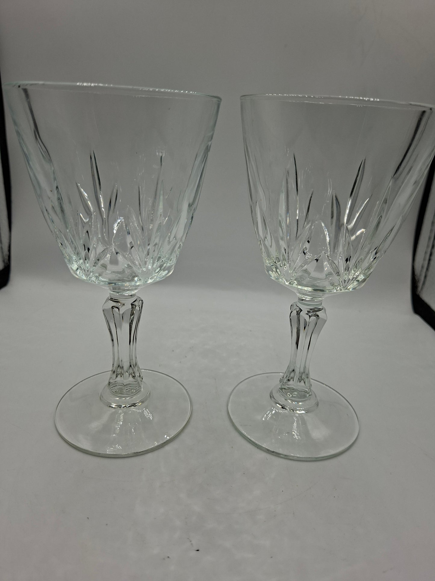 Pair of crystal glasses