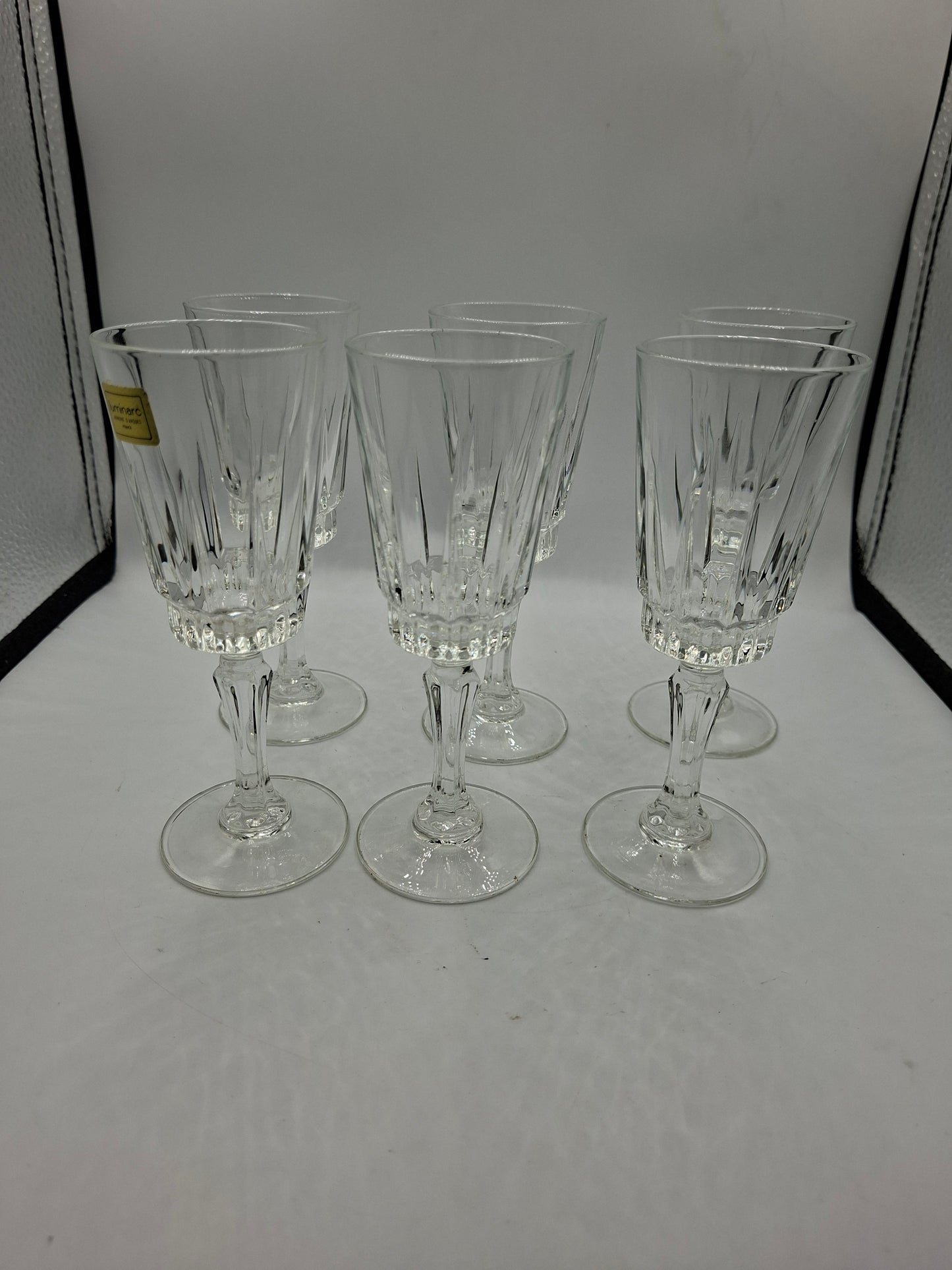 Set of 6 crystal glasses