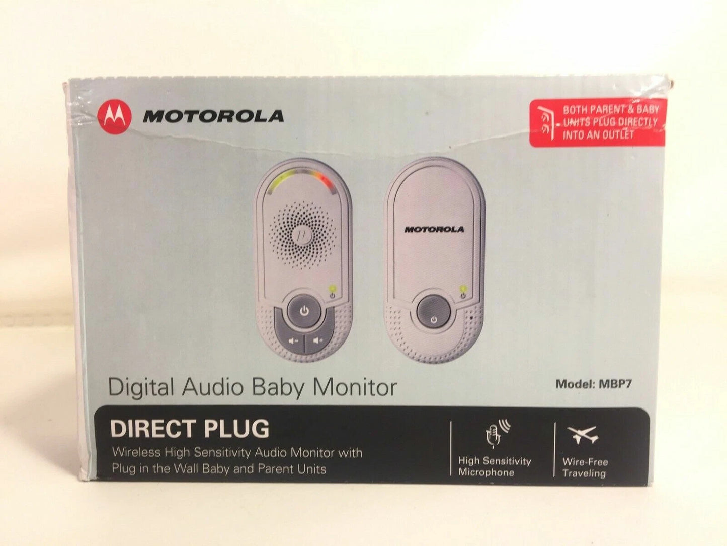 Motorola MBP7 Wireless Audio Baby Monitor